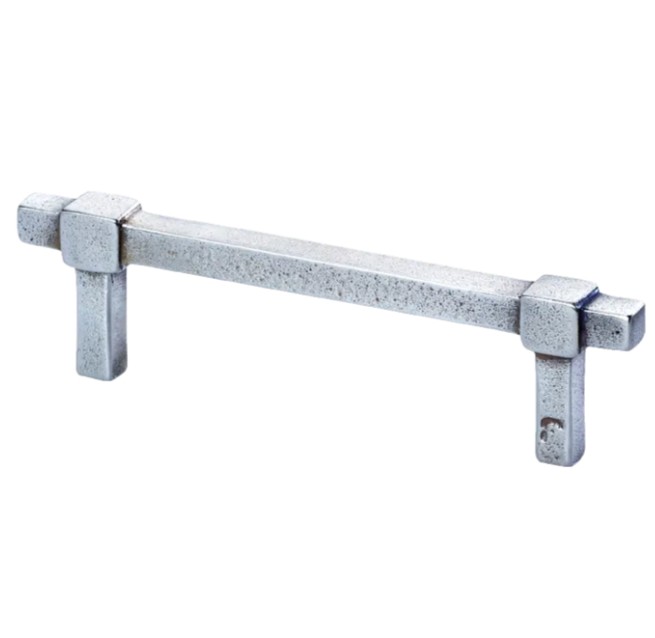 Meubelgreep Jolie Cross 96 mm oud zilver