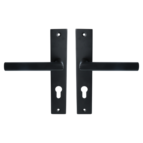 ODShop poortdeur set met beslag, slot PC72 en cilinder 40/40 zwart - Afbeelding 2