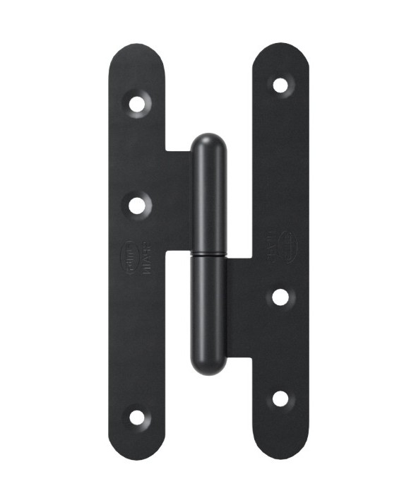 Paumellescharnier 110 x 55 mm links zwart - Afbeelding 2