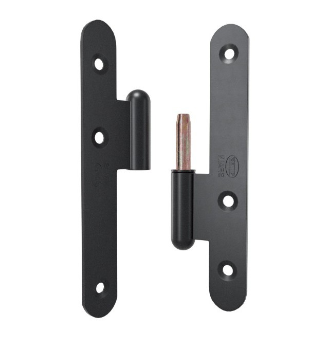 Paumellescharnier 110 x 55 mm links zwart