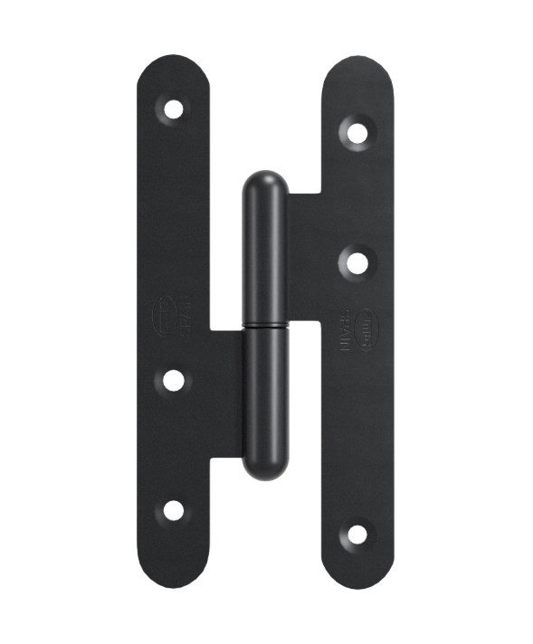 Paumellescharnier 110 x 55 mm rechts zwart - Afbeelding 2