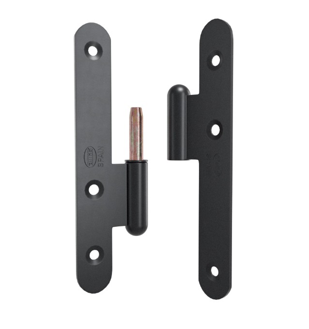 Paumellescharnier 110 x 55 mm rechts zwart