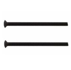 Tot deurdikte 75 mm - 2x Intersteel bout tbv SKG3 aluminium beslag M6x90 zwart