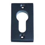 Cilinderplaatje Jolie rechthoekig 57.5x33 mm zwart