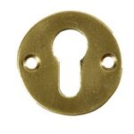 Cilinderplaatje Jolie rond 52 mm antiek goud