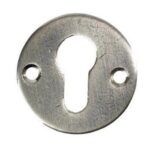 Cilinderplaatje Jolie rond 52 mm oud zilver