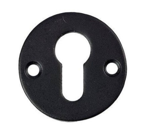 Cilinderplaatje Jolie rond 52 mm zwart