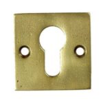 Cilinderplaatje Jolie vierkant 52 mm antiek goud