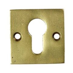 Cilinderplaatje Jolie vierkant 52 mm antiek goud