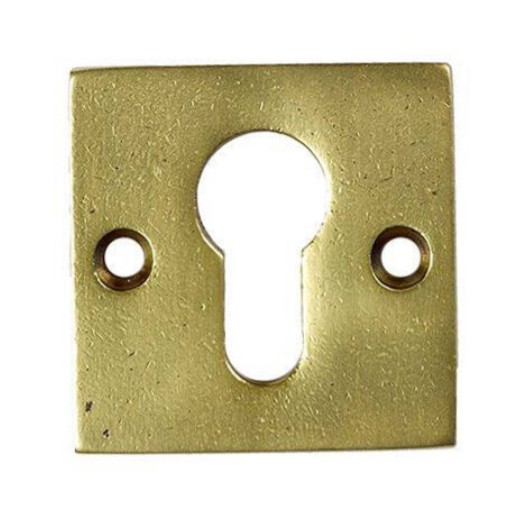 Cilinderplaatje Jolie vierkant 52 mm antiek goud