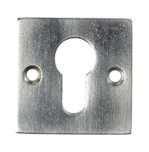 Cilinderplaatje Jolie vierkant 52 mm oud zilver