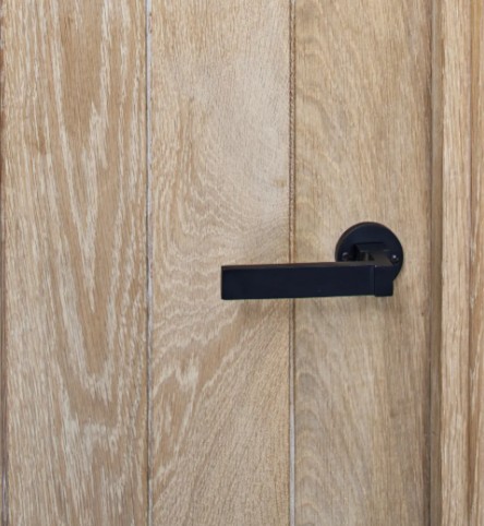 Deurklink Jolie Anvil op rond rozet zwart - Afbeelding 3