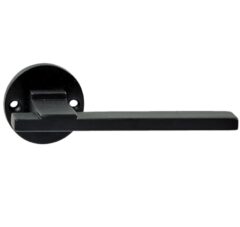 Deurklink Jolie Ville op rond rozet zwart