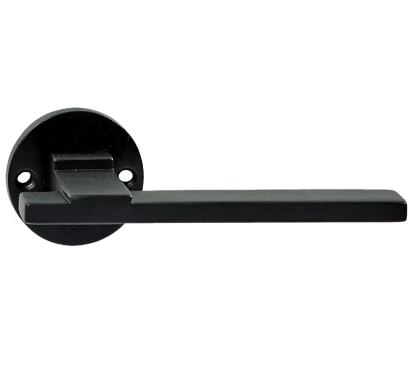 Deurklink Jolie Ville op rond rozet zwart