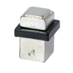 Deurstop vloermontage Jolie Evoke oud zilver