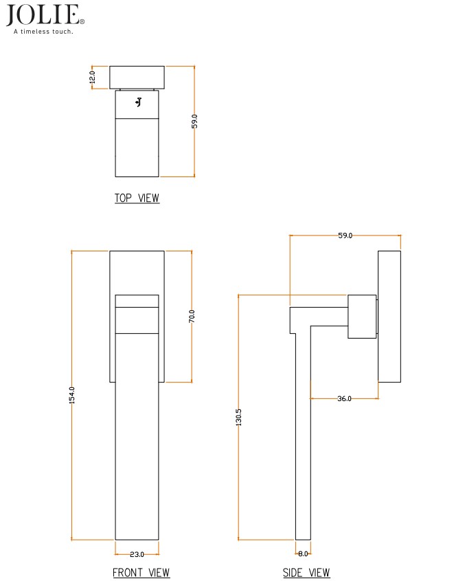 Draaikiepgarnituur Jolie Anvil zwart - Afbeelding 2