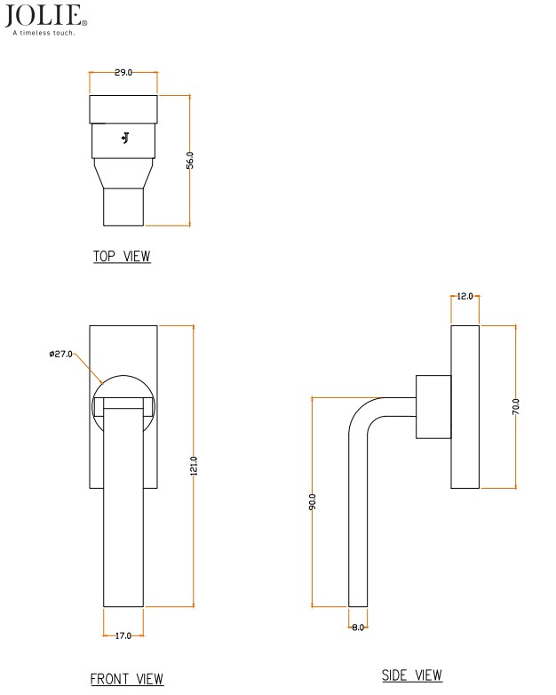 Draaikiepgarnituur Jolie Liv zwart - Afbeelding 2