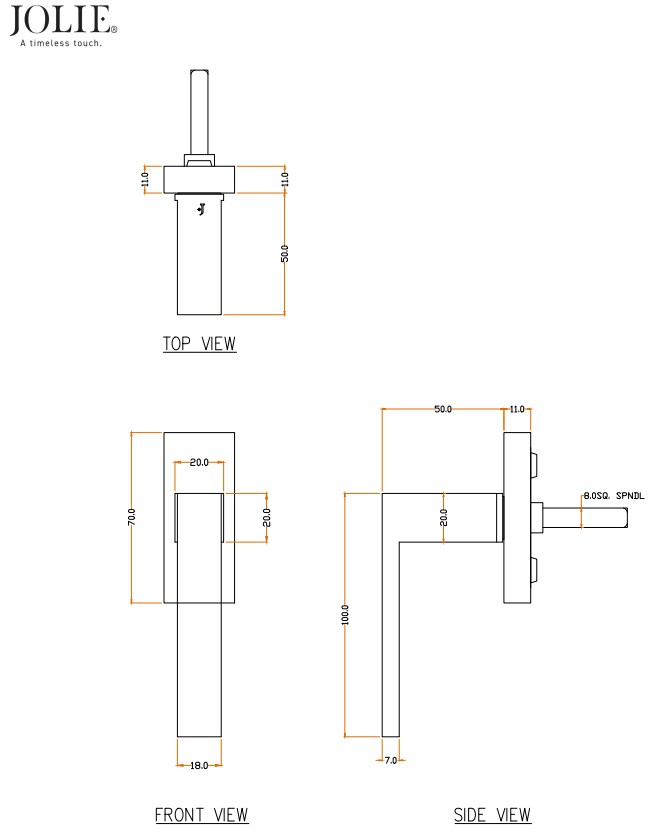 Draaikiepgarnituur Jolie Verve zwart - Afbeelding 2