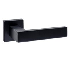 Intersteel deurklink Cunera op rozet verdekt 52x52x10mm zwart