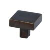 Meubelknop Jolie Carre 30 mm antiek brons