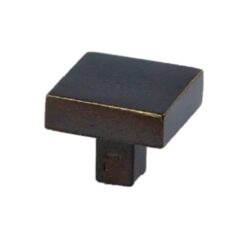 Meubelknop Jolie Carre 30 mm antiek brons