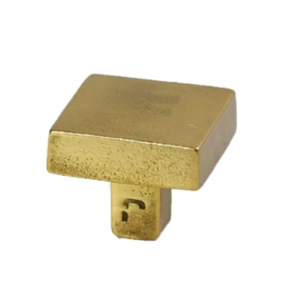 Meubelknop Jolie Carre 30 mm antiek goud