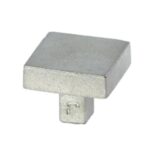 Meubelknop Jolie Carre 30 mm oud zilver