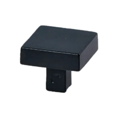 Meubelknop Jolie Carre 30 mm zwart