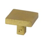 Meubelknop Jolie Carre 40 mm antiek goud
