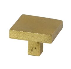 Meubelknop Jolie Carre 40 mm antiek goud