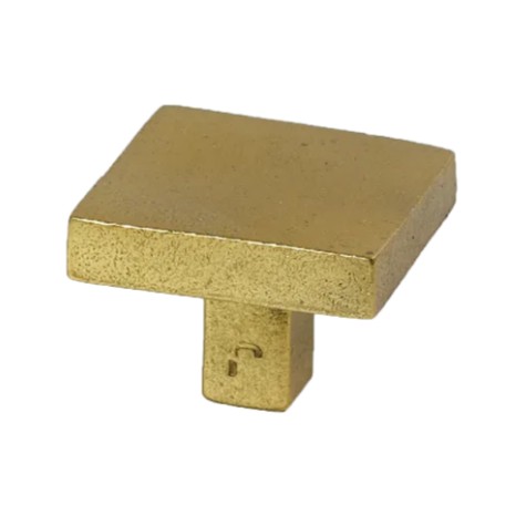 Meubelknop Jolie Carre 40 mm antiek goud