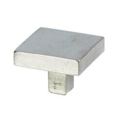 Meubelknop Jolie Carre 40 mm oud zilver