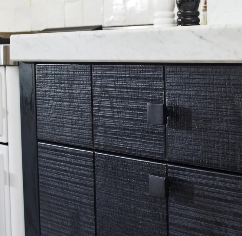 Meubelknop Jolie Carre 30 mm zwart - Afbeelding 3