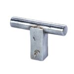 Meubelknop Jolie Core 50x12 mm oud zilver