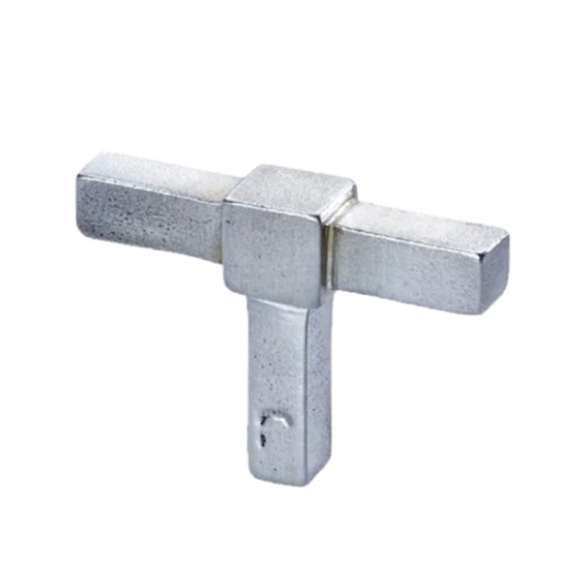 Meubelknop Jolie Cross 50 mm oud zilver