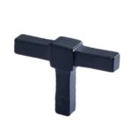 Meubelknop Jolie Cross 50 mm zwart