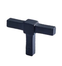 Meubelknop Jolie Cross 50 mm zwart