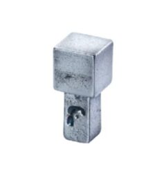 Meubelknop Jolie One 12 mm oud zilver