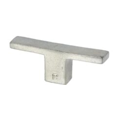 Meubelknop Jolie Verve 80 mm oud zilver