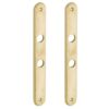Set van twee langschilden smal WC638 messing antiek