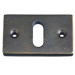 Sleutelplaatje Jolie rechthoekig 55x33 mm antiek brons