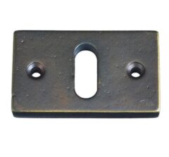 Sleutelplaatje Jolie rechthoekig 55x33 mm antiek brons