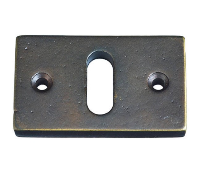 Sleutelplaatje Jolie rechthoekig 55x33 mm antiek brons