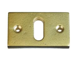 Sleutelplaatje Jolie rechthoekig 55x33 mm antiek goud