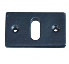 Sleutelplaatje Jolie rechthoekig 55x33 mm zwart