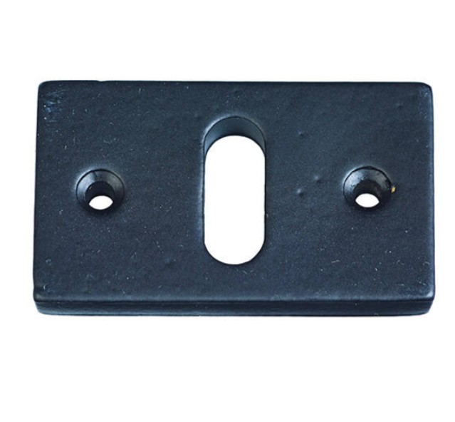 Sleutelplaatje Jolie rechthoekig 55x33 mm zwart