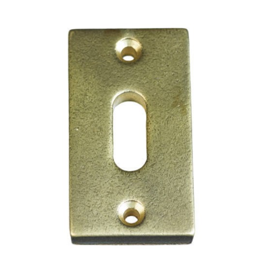 Sleutelplaatje Jolie rechthoekig 57.5x33 mm antiek goud