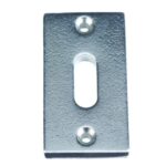 Sleutelplaatje Jolie rechthoekig 57.5x33 mm oud zilver