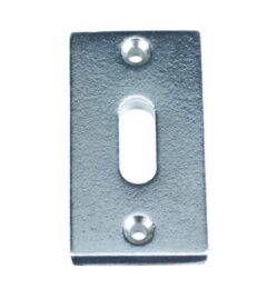 Sleutelplaatje Jolie rechthoekig 57.5x33 mm oud zilver