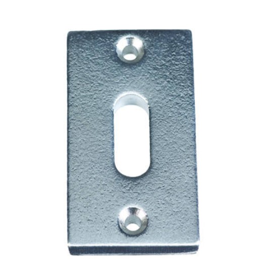 Sleutelplaatje Jolie rechthoekig 57.5x33 mm oud zilver